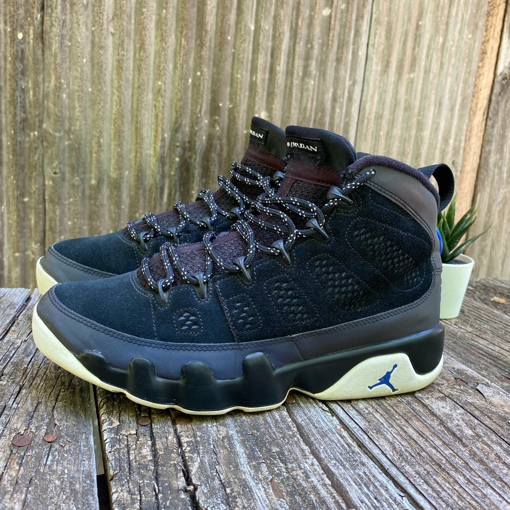 Nike Air Jordan 9 Retro Racer Blue CT8019-024 Black White Royal Blue‎ Size 9